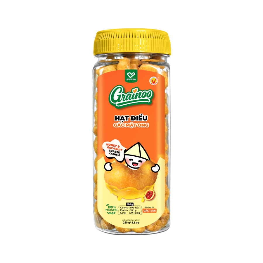 Hạt điều gấc mật ong 250g